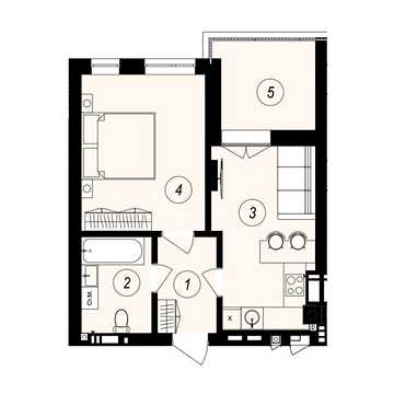 Продаж 1к Квартира Тлехаса вулиця ЖК GARDEN CITY