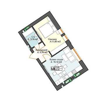 Продаж 1к Квартира Хмельницького вулиця ЖК Белая Сакура