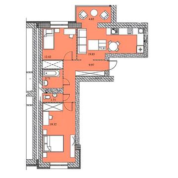 Продаж 2к Квартира Шептицького вулиця ЖК ЕкоДом