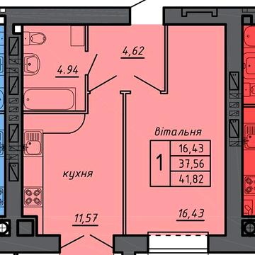 Продаж 1к Квартира 15-го Квітня вулиця