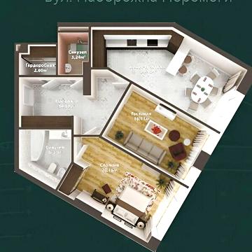 Продаж 1к Квартира Набережна Перемоги вулиця ЖК Bartolomeo Resort Town