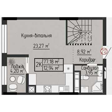 Продаж 2к Квартира Яреми вулиця ЖК Дружеский Дом