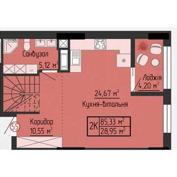 Продаж 2к Квартира Яреми вулиця ЖК Дружеский Дом