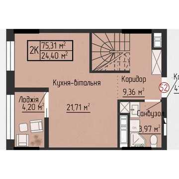 Продаж 2к Квартира Яреми вулиця ЖК Дружеский Дом