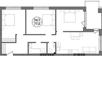 Продаж 3к Квартира Широка вулиця ЖК Гринвуд-3