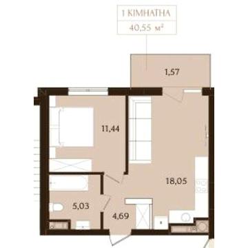 Продаж 1к Квартира Зелена вулиця ЖК Infinity Park