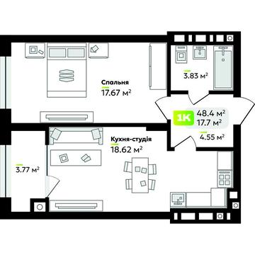 Продаж 1к Квартира Угорська вулиця ЖК Софиевка