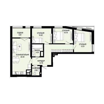 Продаж 3к Квартира Щурата вулиця ЖК Viking Hills