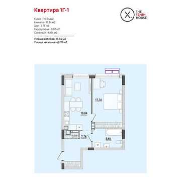 Продаж 1к Квартира Келецька вулиця ЖК The TENTH House