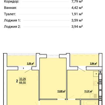 Продаж 2к Квартира Борткевича вулиця ЖК Гидропарк