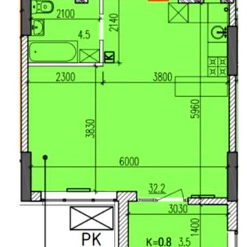 Продаж 1к Квартира Мандриківська вулиця ЖК Затишний-2