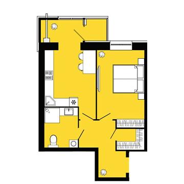 Продаж 1к Квартира Сімейна вулиця ЖК Днепровская Брама 2