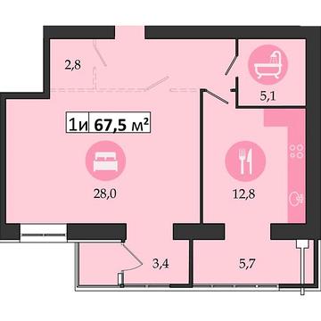 Продаж 1к Квартира Сімейна вулиця ЖК Днепровская Брама 2