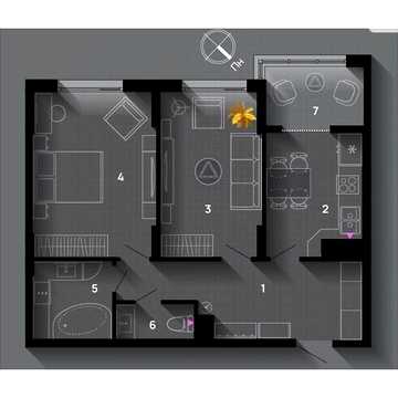 Продаж 2к Квартира Хриплинська вулиця ЖК SKYGARDEN
