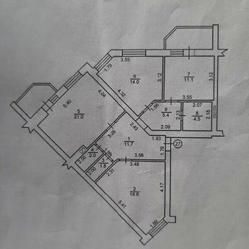 Продаж 3к Квартира Отамана Орлика (Ватутіна) вулиця
