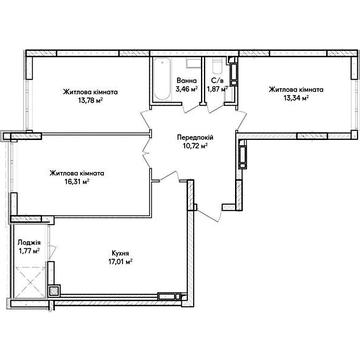 Продаж 3к Квартира Достоєвського вулиця ЖК Синергия Сити