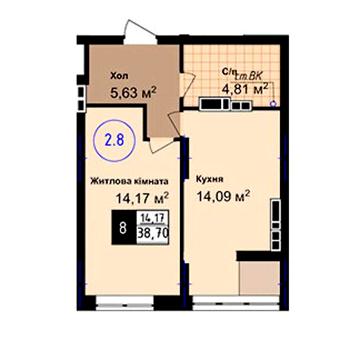 Продаж 1к Квартира Академіка Сахарова вулиця ЖК Sea Town