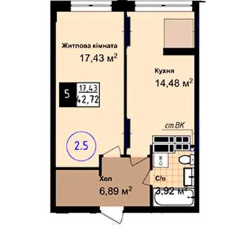 Продаж 1к Квартира Академіка Сахарова вулиця ЖК Sea Town