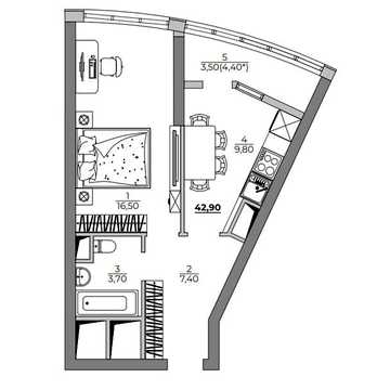 Продаж 1к Квартира Фонтанська дорога ЖК Aqua Marine