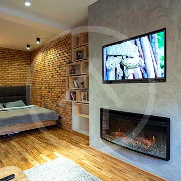 Дизайнерська loft-студія з каміном,  3й поверх,  Шолуденка 1а, без %, власник ЖК Повітровлотський квартал
