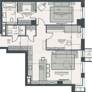 НАЙКРАЩА ЦІНА!!! ЖК TRIIINITY, 1 Будинок ,вид в двір, 3 кімнатна 94 м2 ЖК TRIIINITY