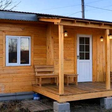 Дачний будиночок з брусу | 24 м² | Мобільний | Ідеально для Карпат