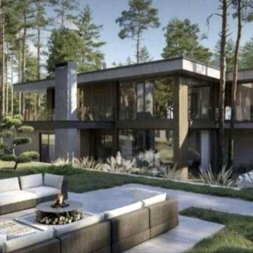Сучасна резиденція в сосновому лісі | 550 м² | тераси 150 м² | приватне містечко