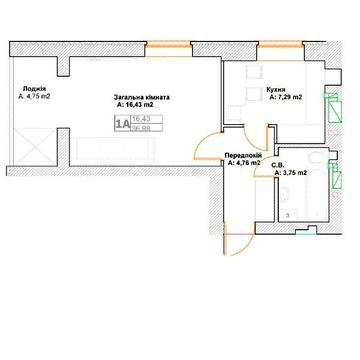 Продаж 1к Квартира Григорія Сковороди вулиця ЖК Фортуна-2