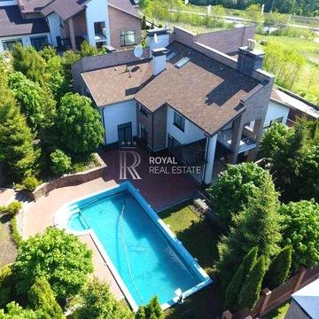 Оренда Будинок 6кім. 475м2 Лісники  КМ “Зелений Гай” Закрита територія Басейн