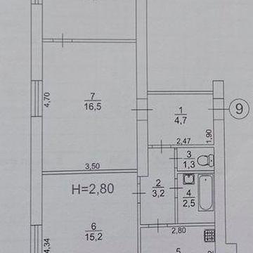 3-х комнатная квартира с автономным отоплением , Терновской район (остановка "Восход") ЖК нова-ком