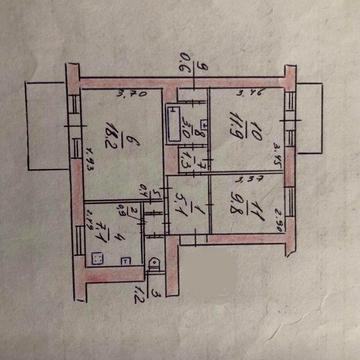 Трех комнатная в центре