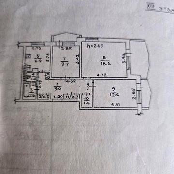 Продам 3 ком квартиру на Крымской