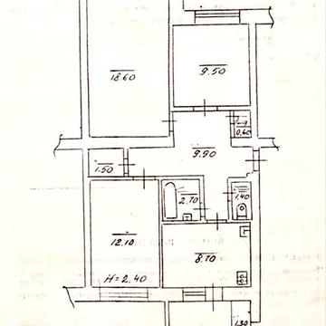 3-х кім. Чешка на  5 поверсі площею 71,4 м2. м. Чернівці вул. Рози Ауслендер буд 42
