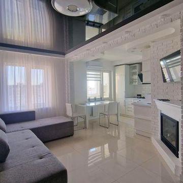 Оренда стильної  квартири з сучасним плануванням: кухня-вітальня + спальня