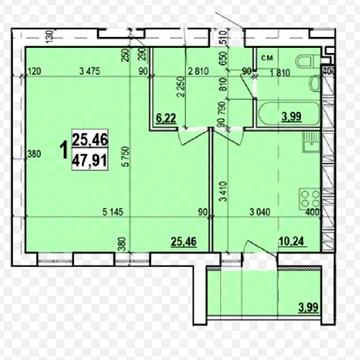 ЖК Мира-3 Сданный дом 48м2 Продам 1К (2К) квартиру GT ЖК Мира 3