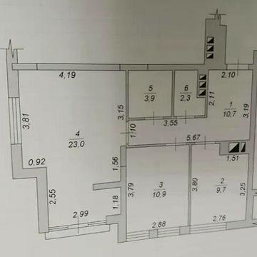 Продаж 2 кімнатної квартири | 60 м.кв | після будівельників