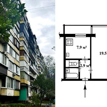 Продам 1-но кімнатну квартиру метро Мінська-15 хвилин