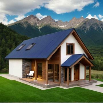 Готовий Домокомплект будинку з SIP на виробництві. Будинок на 146м2.