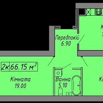 2 кімнатна квартира в центрі. Газ, цегляне будівництво. Вулиця Бандери ЖК Скандинавія