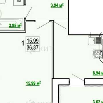 Продаж 1к Квартира Шевченка вулиця ЖК Гидропарк