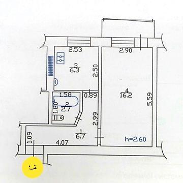 Без комісії. Місце, місце, ще раз місце. 1-кімнатна в Центрі (Мазепи, 45)