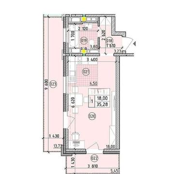 Студія з балконом, БЕЗ КОМІСІЙ, низький поверх ЖК Нова Англія/ Новая Англия ЖК Новая Англия / Нова Англія
