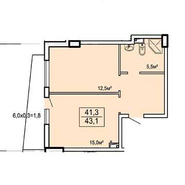 Продаж 1к Квартира Ванний провулок ЖК Breeze Marine