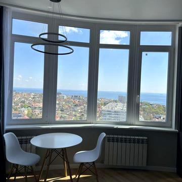 ЖК Фонтан Львовская/Макаренко большая 1 комнатная квартира 63м2 прямой вид на море/качественный ремонт/без выселения и поднятия