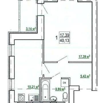 Продам 1 комн квартиру 40м2 ЖК Гидропарк, Документы J ЖК Гидропарк