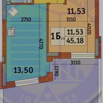 Продам 1 комнатную квартиру с террасой в итальянском квартале ЖК Итальянский квартал