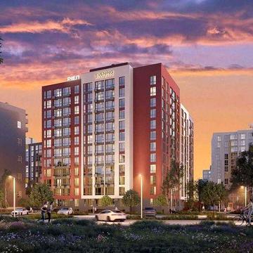 1-к квартира 45,27 м² у ЖК Evening | багато простору, без комісії ЖК Evening