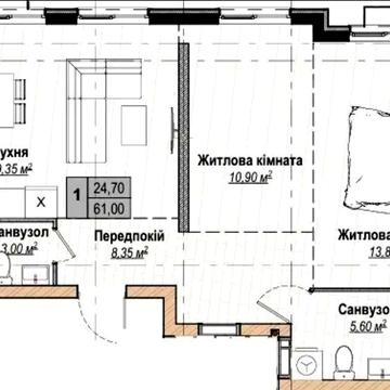 Квартира під 0 першого внеску розтермінування 5 років