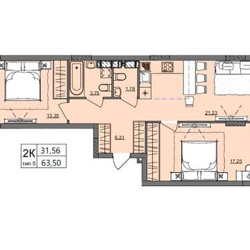 Продам 2 комнатную квартиру в НОВОМ ЖК на Сахарова/рассрочка на 42 мес/941$ ежемесячно