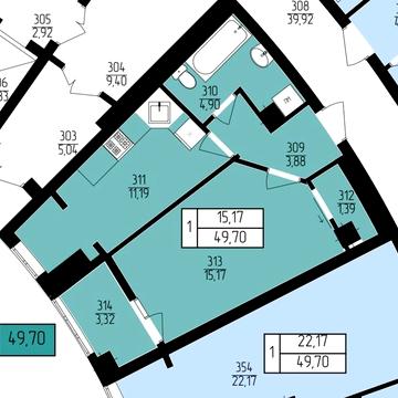 Однокімнатна квартира в новобудові 2 поверх будинок 16 поверховий без посередників